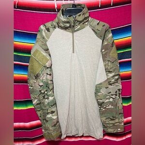 Crye Precision Multicam Camo Combat Shirt CS4 FR Army Size Large Long